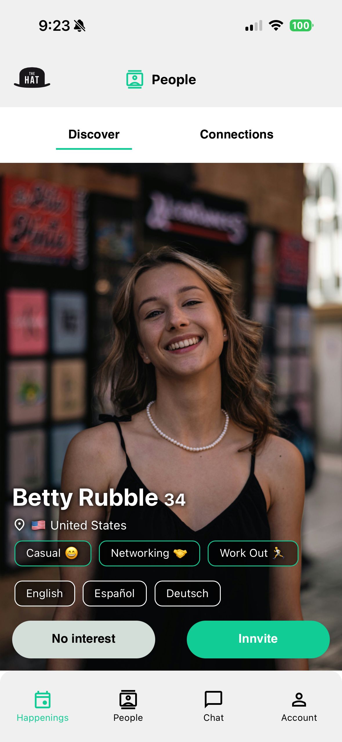 innhapp guest profile screen