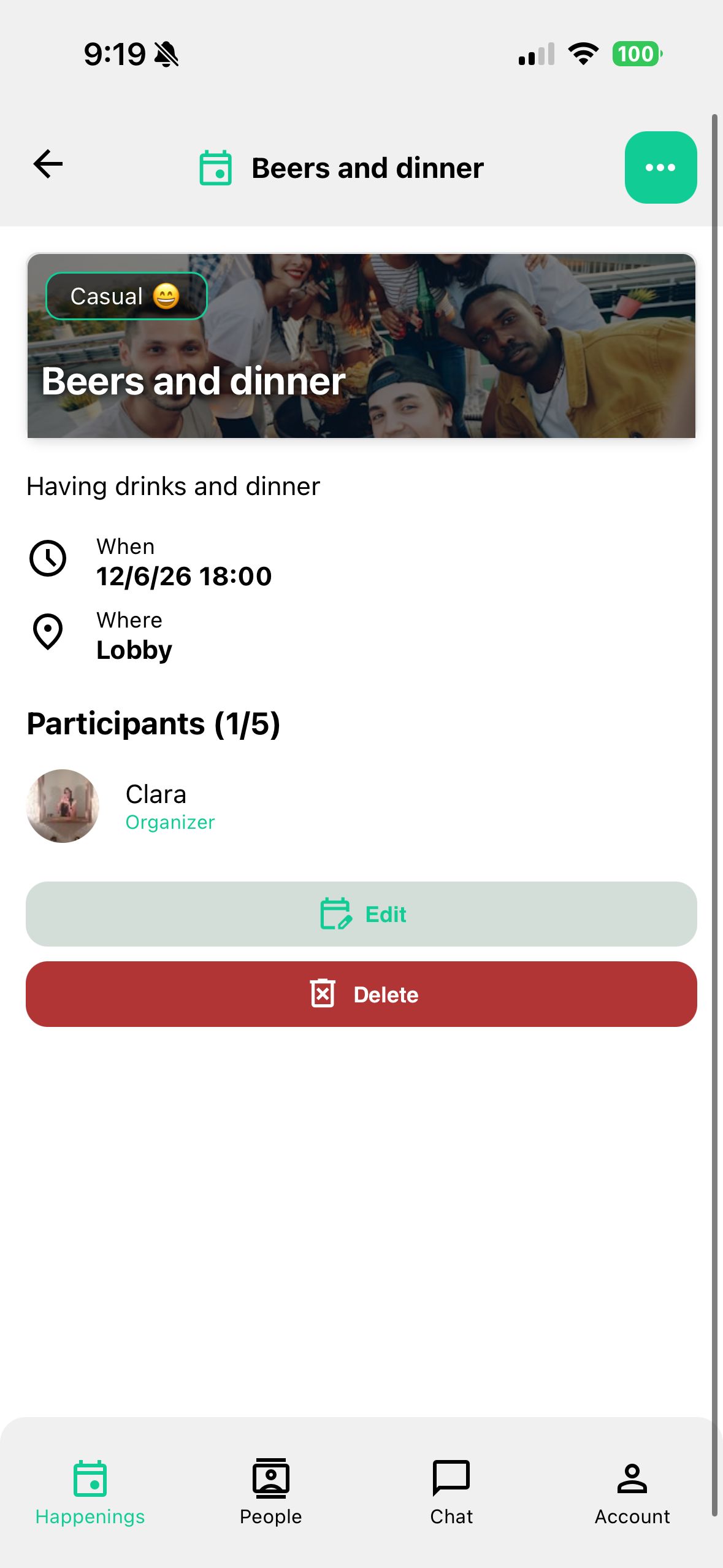 Happening detail